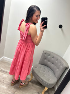 Izzie Coral Pink Dress