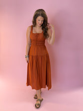 Load image into Gallery viewer, Taylor Rust Midi Dress