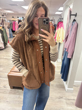 Load image into Gallery viewer, Hattie Brown Fur Vest