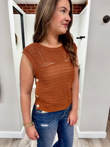 Ollie Rust Sweater Top