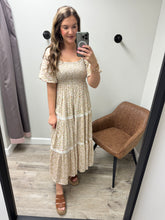 Load image into Gallery viewer, Lucy Natural Floral Dress