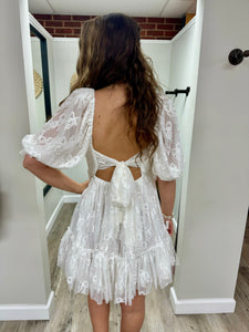 Ava Bow Pearl Dress