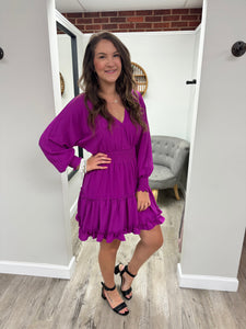 Claudia Magenta Dress