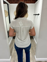 Load image into Gallery viewer, Sierra Striped Botton Up Top