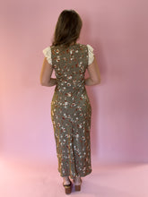 Load image into Gallery viewer, Madeline Olive Blossom Dress