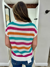 Load image into Gallery viewer, Camilla Multi Stripe Top