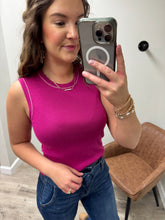 Load image into Gallery viewer, Jess Magenta Tank