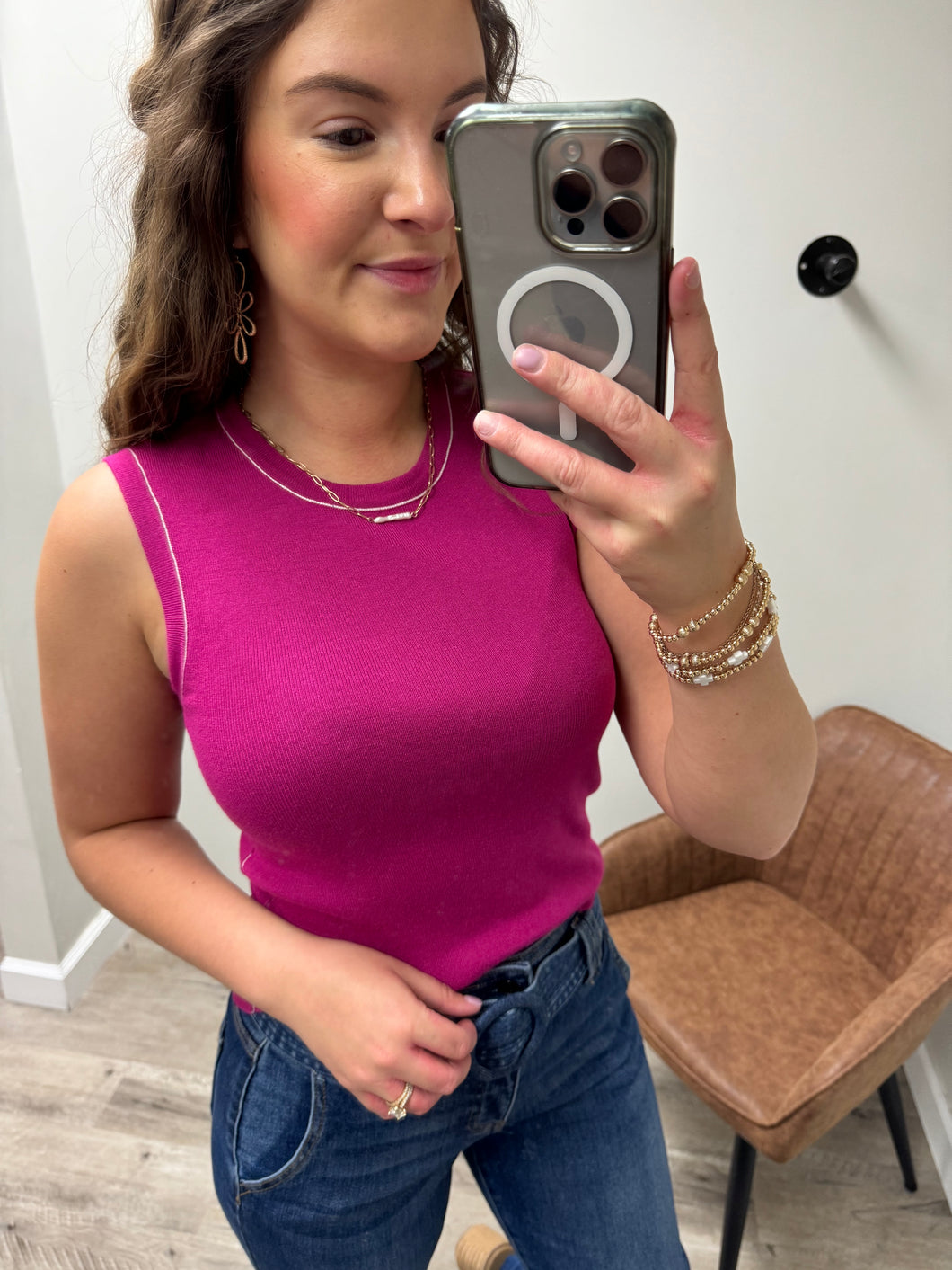 Jess Magenta Tank