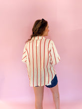 Load image into Gallery viewer, Leslie Stripe Gauze Button Down