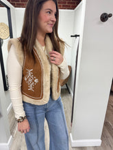 Load image into Gallery viewer, Kenna Fur Embroidered Vest