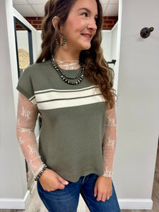 Shelby Sleeveless Striped Sweater Top