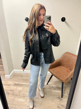 Load image into Gallery viewer, Haisley Pleather Shacket