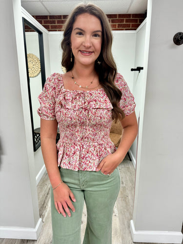 Masey Floral Top