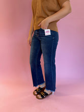 Load image into Gallery viewer, TC High Rise Fray Straight Denim