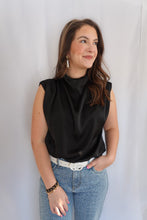 Load image into Gallery viewer, Harper Black Sleeveless Top