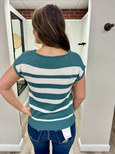 Load image into Gallery viewer, Blythe Teal Color Block Top