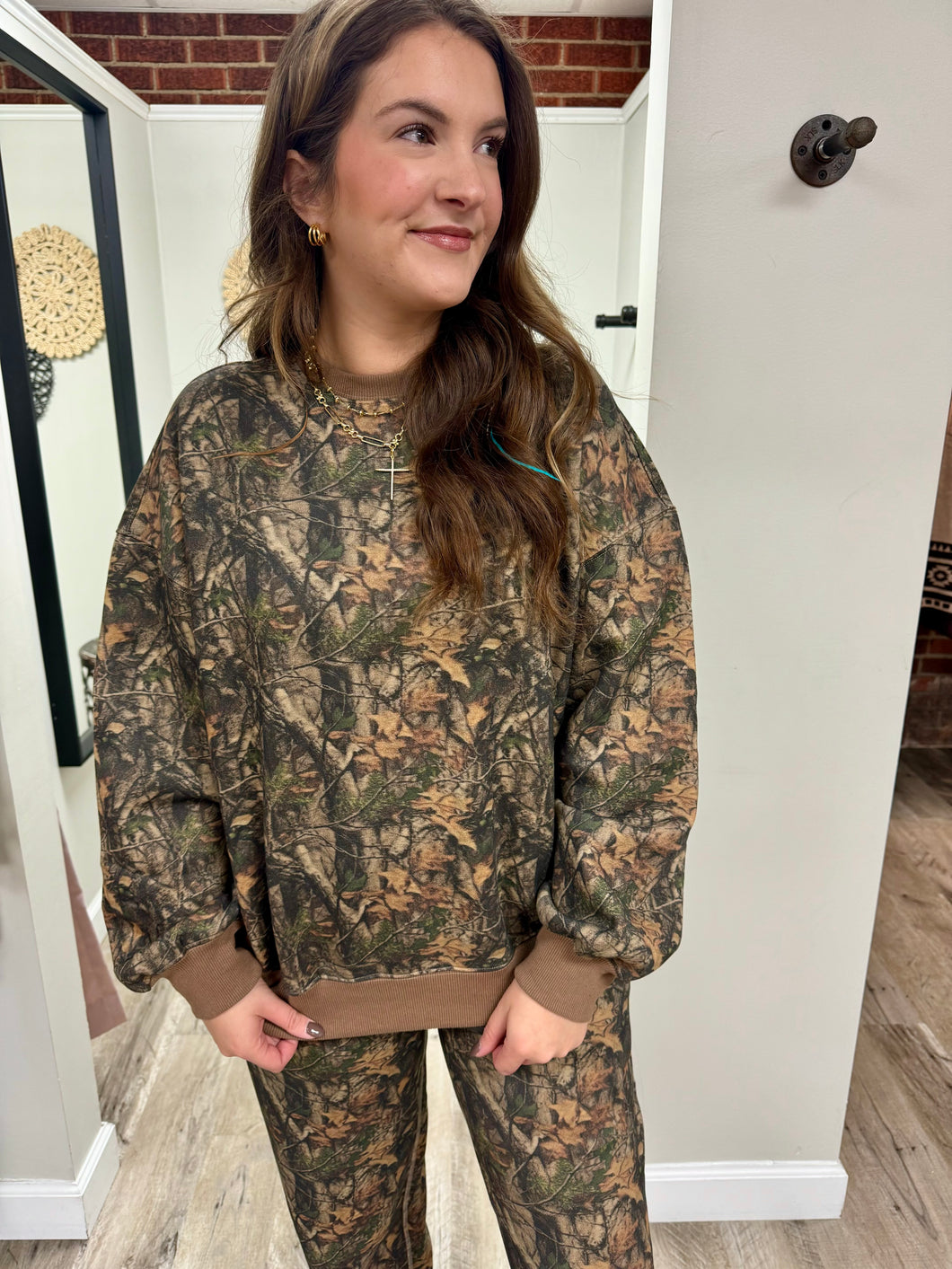 Marley Camo Crewneck