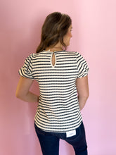Load image into Gallery viewer, Valerie Texture Striped Top