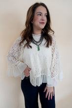 Load image into Gallery viewer, Cassidy Lace Ruffle Blouse