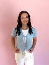 Load image into Gallery viewer, Anna Scalloped Chambray Top