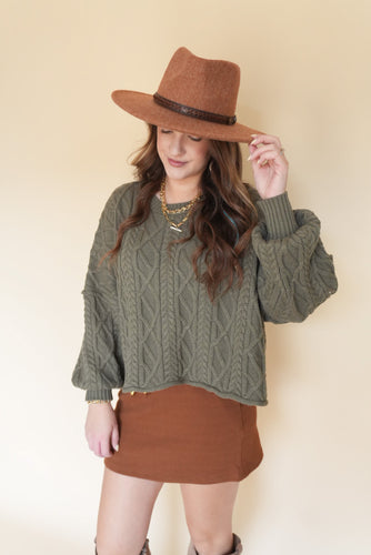 Taralyn Cable Knit Pullover