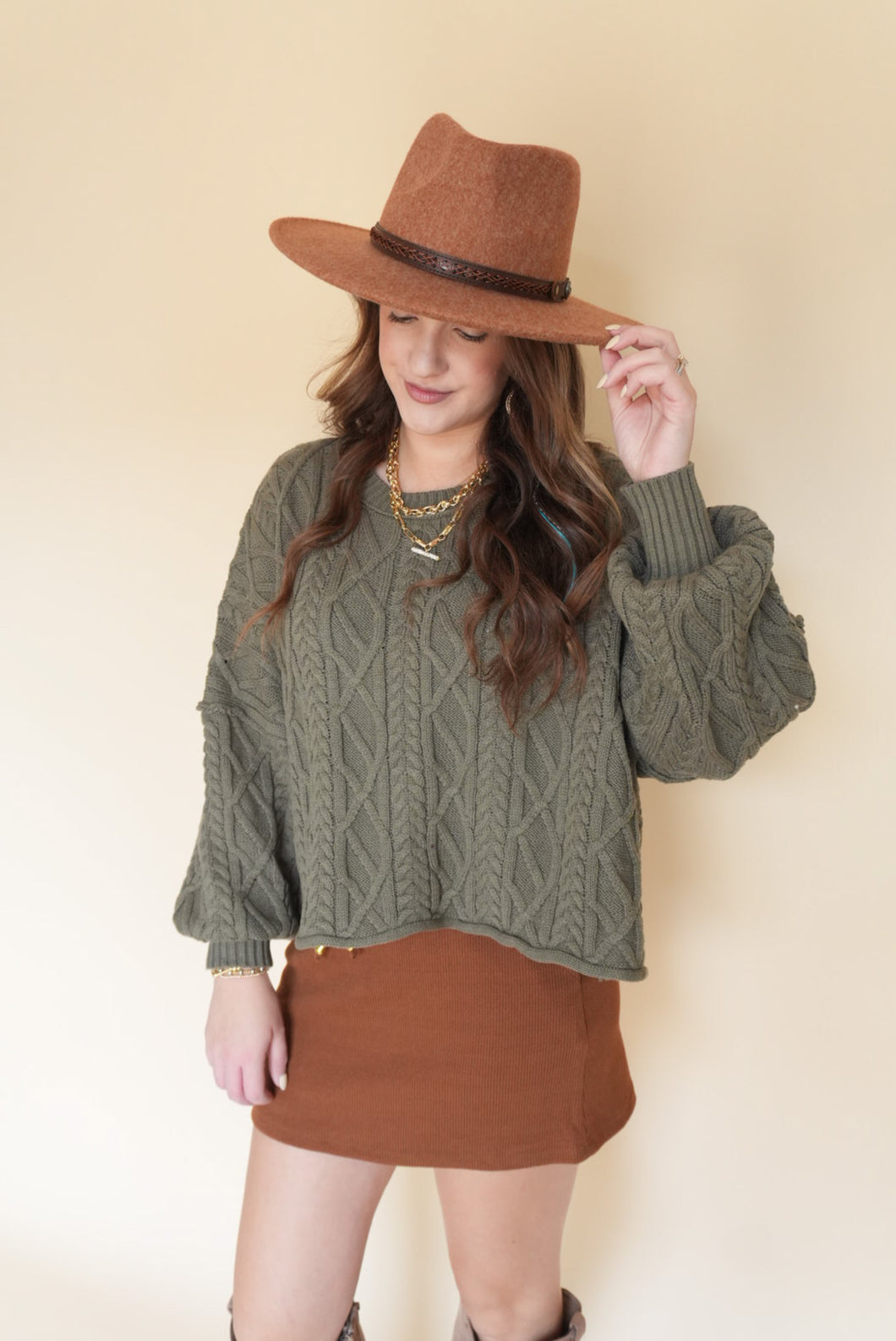 Taralyn Cable Knit Pullover