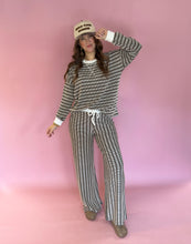 Load image into Gallery viewer, April Ribbed Striped Pullover &amp; Pants Set