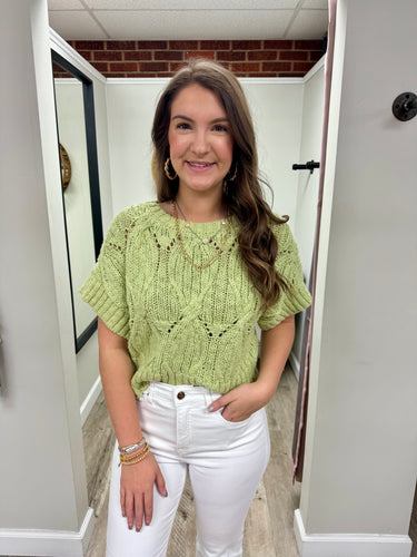 Remi Pistachio Knitted Top