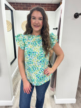 Load image into Gallery viewer, Annamarie Floral Ruffle Top
