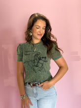 Load image into Gallery viewer, Leah Cowboy Embroidered Top