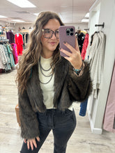 Load image into Gallery viewer, Allie Brown Fur Jacket