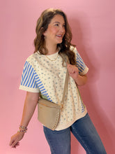 Load image into Gallery viewer, Layla Floral Color Block Top