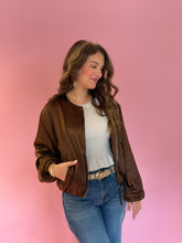 Load image into Gallery viewer, Camila Satin Bubble Jacket