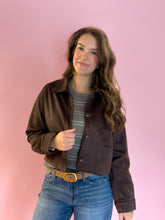 Load image into Gallery viewer, Jaylee Suede Button Down Jacket