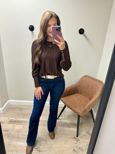 Ellie Puff Sleeve Knit Top