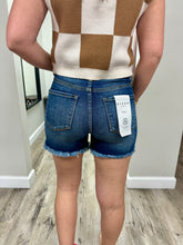 Load image into Gallery viewer, High Rise Side Step Hem Shorts