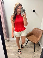 Load image into Gallery viewer, Loretta Red Top