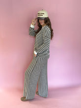 Load image into Gallery viewer, April Ribbed Striped Pullover &amp; Pants Set