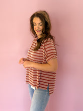 Load image into Gallery viewer, April Raised Rib Striped Top