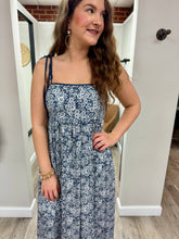 Load image into Gallery viewer, Leslie Navy Floral Dress