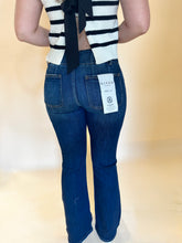 Load image into Gallery viewer, High Rise Double Button Flare Denim
