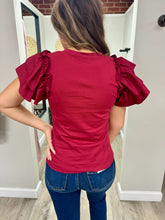 Load image into Gallery viewer, Megan Flutter Ruffle Sleeve Top