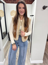 Load image into Gallery viewer, Kenna Fur Embroidered Vest