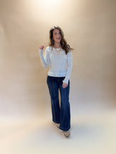 Load image into Gallery viewer, Blakely Off White Ribbed Top