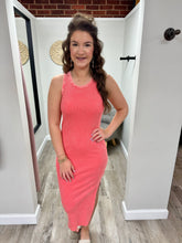 Load image into Gallery viewer, Laken Washed Ribbed Midi Dress