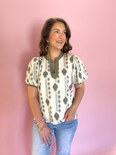 Load image into Gallery viewer, Olivia Sage Puff Sleeve Top