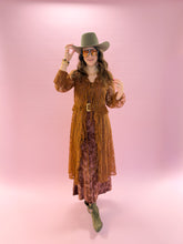Load image into Gallery viewer, Willow Brown Ruffle Duster
