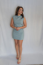 Load image into Gallery viewer, Stella Dusty Blue Mini Dress