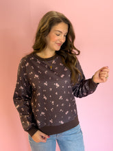 Load image into Gallery viewer, Melody Brown Floral Top