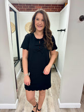 Load image into Gallery viewer, Claudia Black Bow Dress
